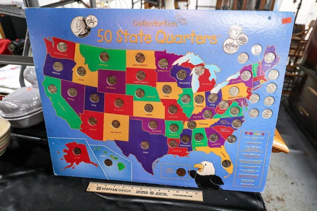 50 State Quarters CollectorKids Board