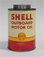 SHELL OUTBOARD MOTOR OIL CAN