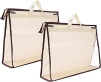 Handbag Dust Bags, 3 Pack Clear Purse Storage