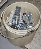 NS: BUCKET OF SAW HORSE BRACKETS & MORE