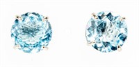 Jewelry Sterling Silver Blue Topaz Earrings