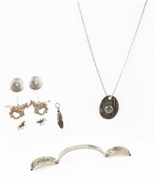 Jewelry Sterling Silver Earrings, Necklace +