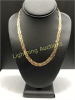 STERLING SILVER GOLD VERMEIL NECKLACE