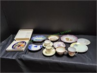 (3) China Tea Sets w/ (6) Decorative Plates &