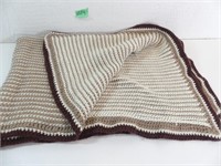 Handmade Knitted Blanket 50" X 30"