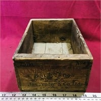 James Pender & Co. St. John NB Wooden Crate