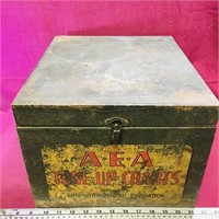 A.E.A Tune-Up Charts Metal Advertising Box