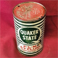 Quaker State Transmission Fluid Can (Vintage)