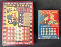 Vintage Gambling Adult Punch Boards Lot UNUSED
