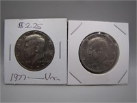 Pair of Kennedy Half Dollars- 1971 & 1977