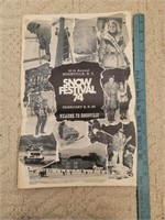 1974 Boonville Snow Festival Memorabilia