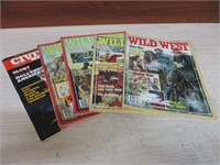Lot of 4 Wild West and 1 Civil War Magazines