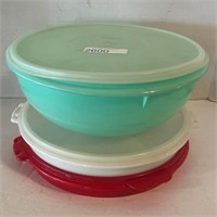 Tupperware divided trays and bowl