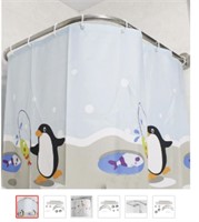 Steel Shower Curtain Rail 31-47inch