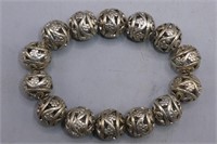 CHINESE OPENWORK 'ETERNAL BLOSSOM' DOWRY BRACELET