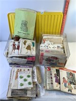 Vintage Patterns, Buttons, Thread & Misc