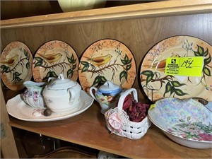 Decorative items including decorative plates and b