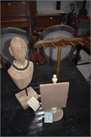 Wooden Mannequin, Table Top Sign & Wooden