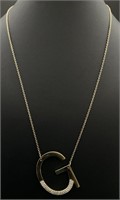 14K Gold Plated Initial Necklace