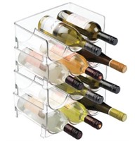 Stackable Plastic 3 Bottle Wine  Rack