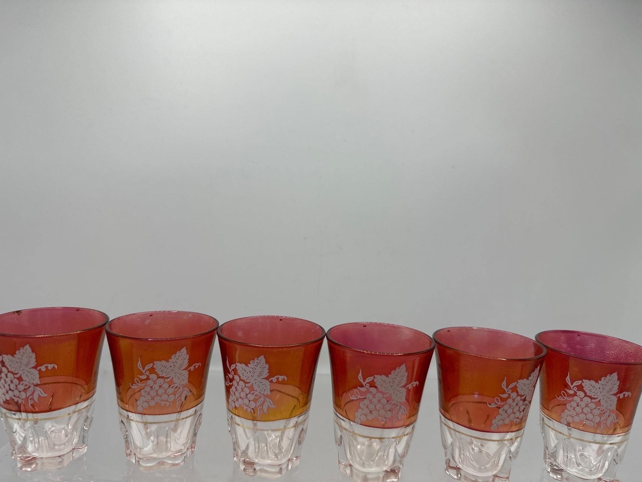 Ruby Flash Shot Glasses