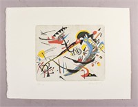 Russian Etching Paper Signed Wassily Kandinsky '16