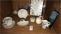 Miniature porcelain shelf lot