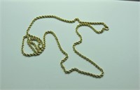 Chain Stamped 10k gold  18"   1.8g