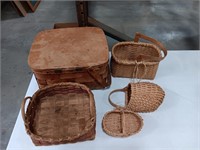 Baskets 5 Wicker size range 5in to 14in