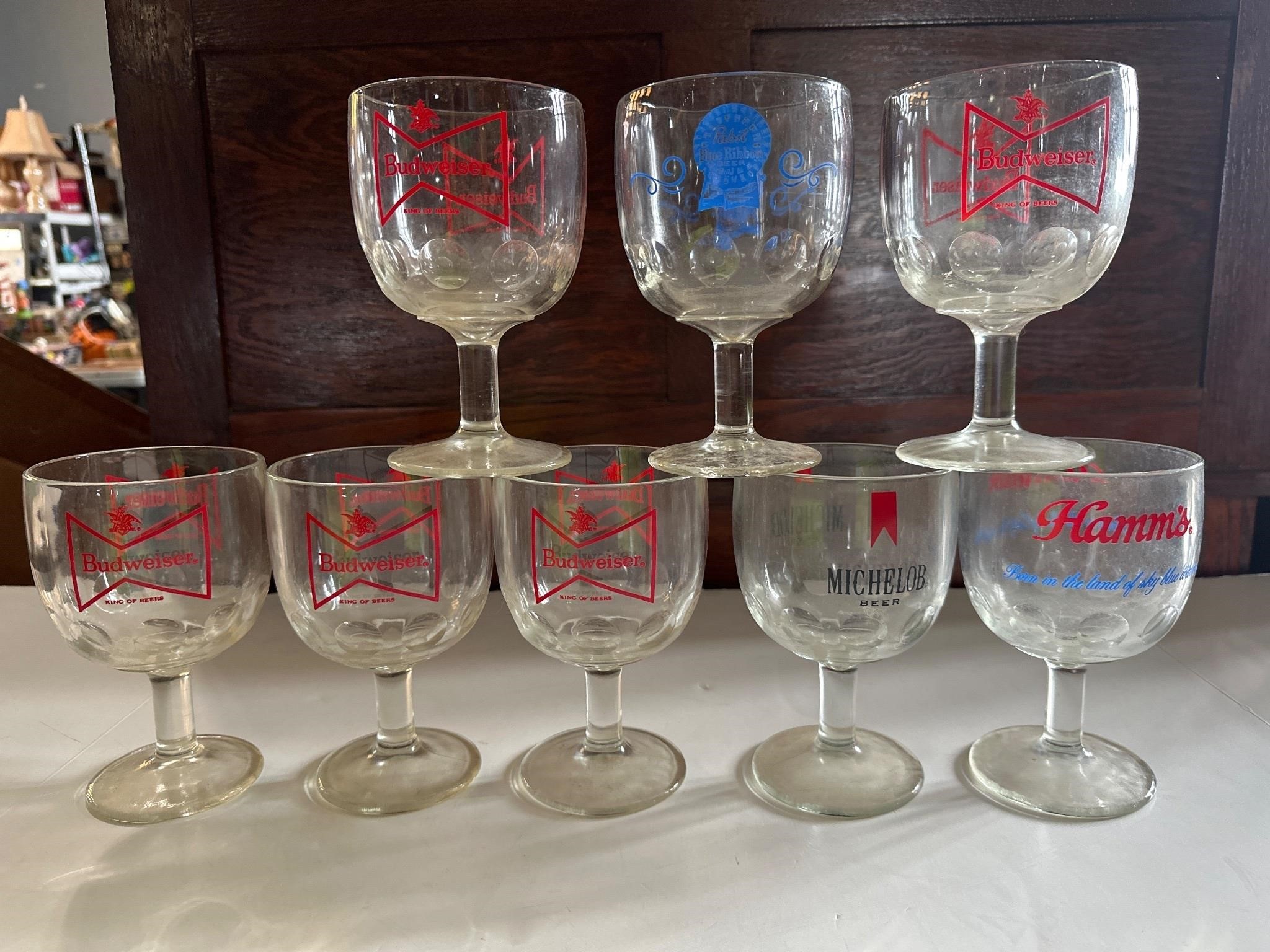 Assorted  beer glasses