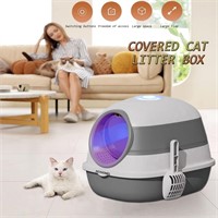 New $119 PETHOMEL Cat Litter Box, Large Enclosed