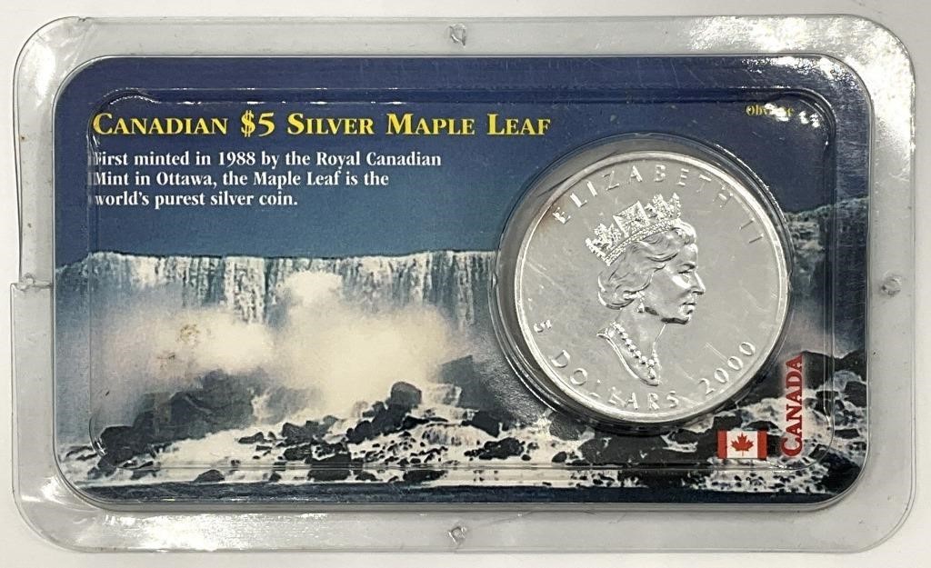 2000 Canada .999 Silver One Ounce Maple Leaf