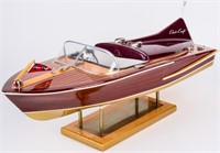 Chris Craft 1955 Cobra Wood Model Boat RC/Static