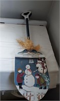 Winter Wonderland  Painted shovel Building snowman