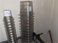 LOT - (12) 1/9 X 4" PLASTIC PANS