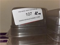 LOT - (12) 1/6 X 4" PLASTIC PANS