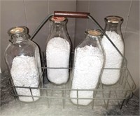 MILK BOTTLES WITH CARRIER
