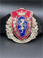 Vintage Lion Shield brooch