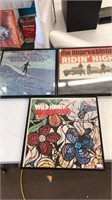 Lot of three framed vinyls. - beach boys - the