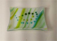 Vintage Art Glass Tray U16A