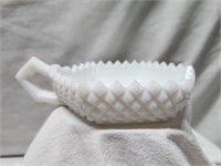 Milkglass Bowl with Handle
