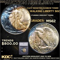 ***Auction Highlight*** 1942-p Walking Liberty Hal