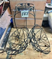 Plant Stand & Wire Baskets
