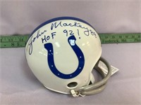 John Mackey Signed Baltimore Colts mini helmet
