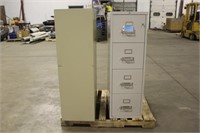 (2) Fireproof File Cabinets, Approx 17"x29"x53" &