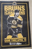 Boston Bruins Original Game Poster 2011