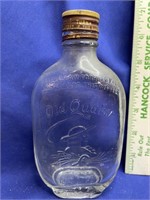 Old Quaker Half Pint Whiskey Bottle with original