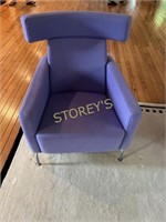 Purple Accent Arm Chair ~28 x 28 x 15