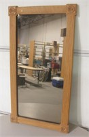 18" x 33" Wood Framed Wall Mirror w/ Smoked Glass