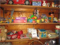 Contents of 2 Shelves - Children's Toys
